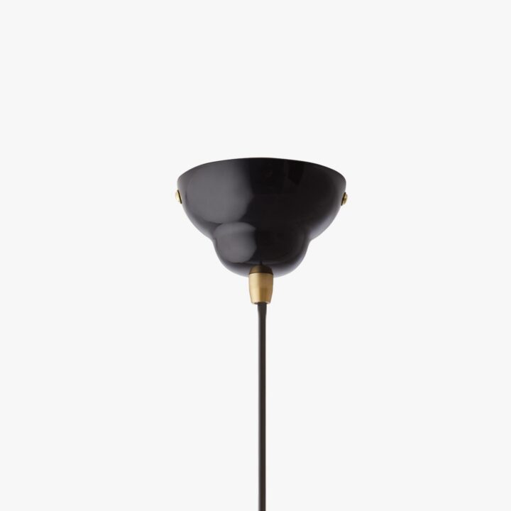 1227 brass pendant light jet black ceiling light