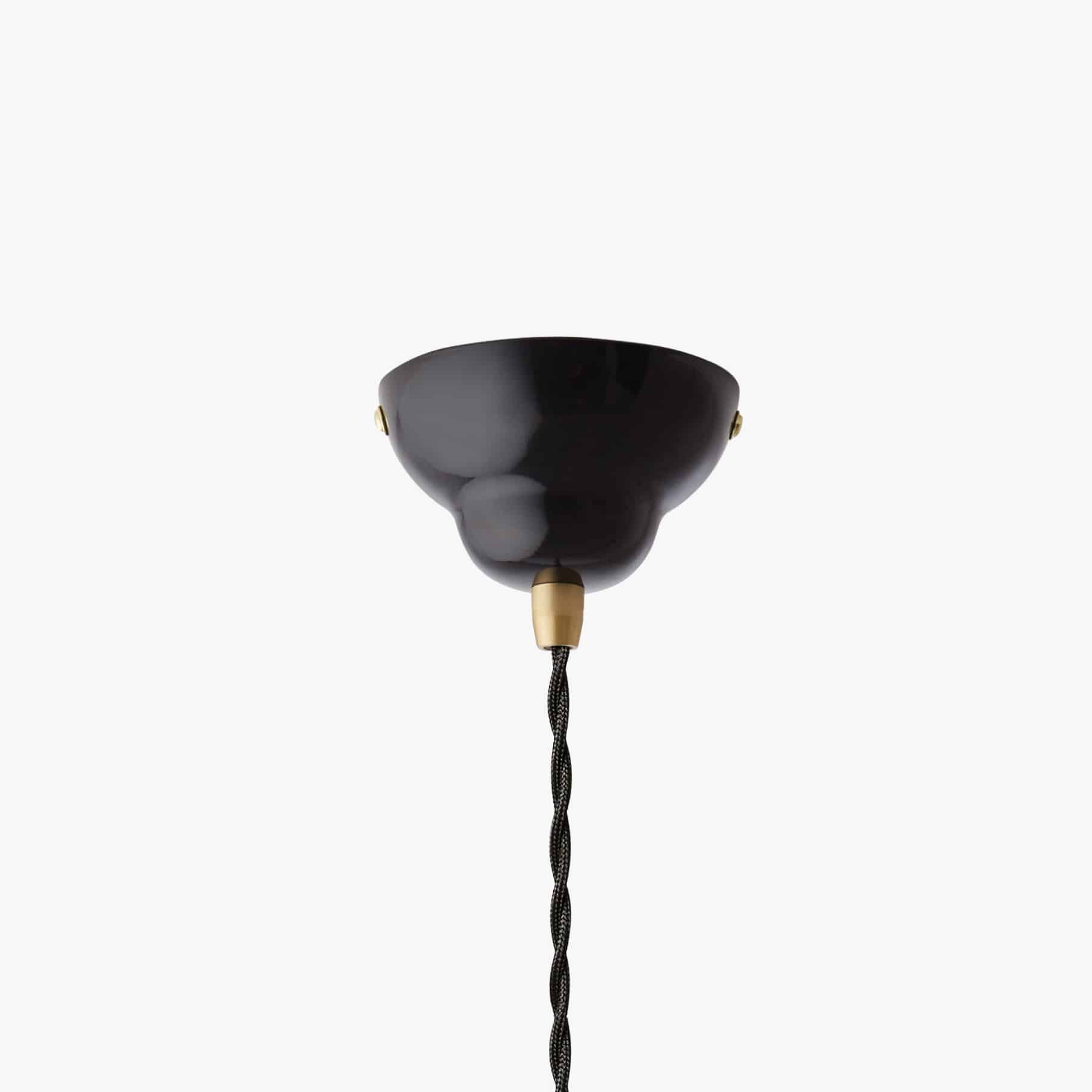 1227 brass pendant light jet black