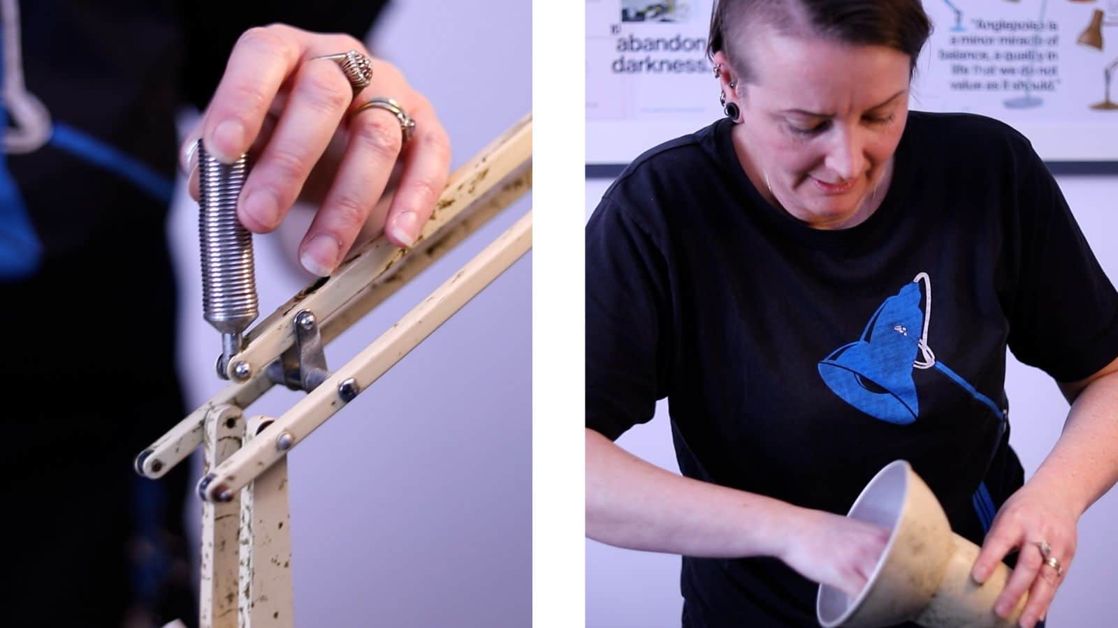 Repairing an anglepoise lamp