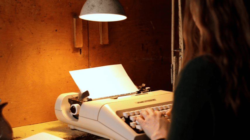 lamp type writer
