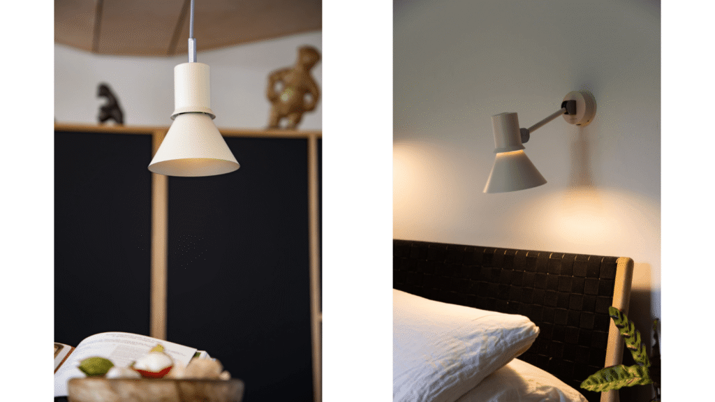 Type 80 Pale Putty pendant and wall light