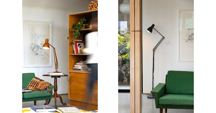 Anglepoise living room floor lights