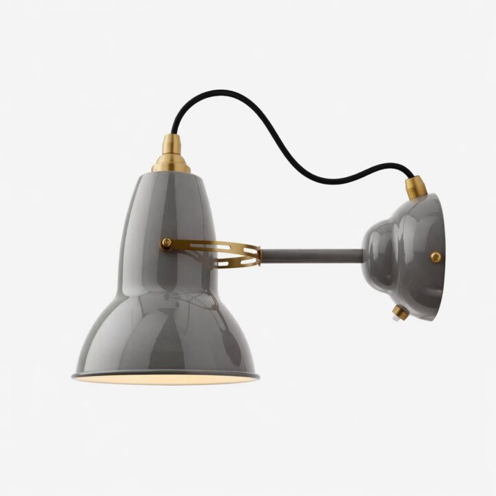 brass original 1227 elephant grey wall light